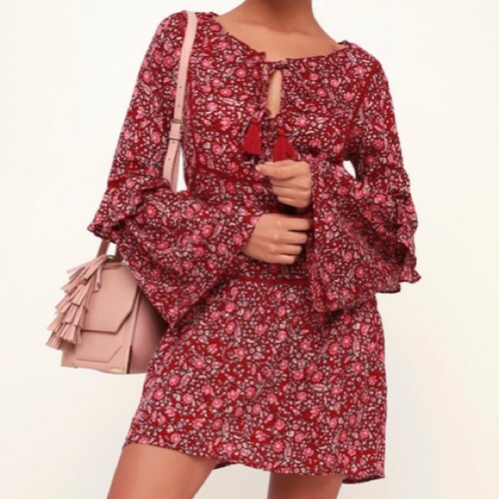 Amuse Society La Palma Tiered Minidress